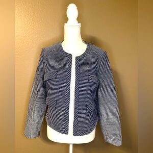 Navy/White Dot’Dash Blazer Size XL